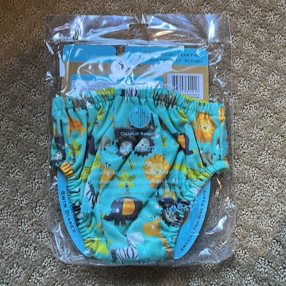 Charlie banana 2-in-1 swim diaper & training pants gone safari large - Picture 2 of 4